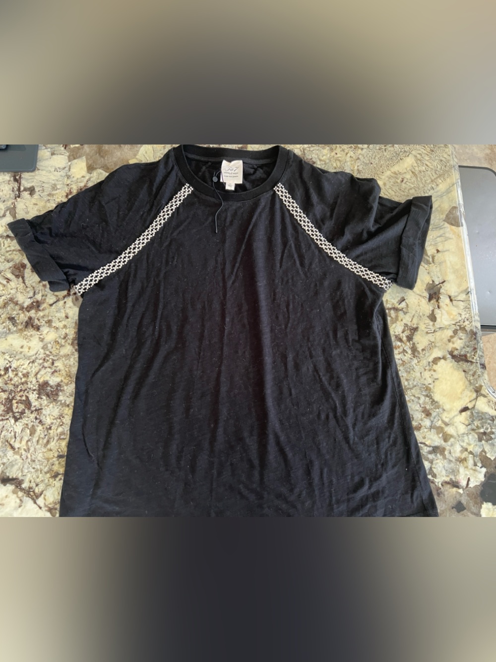 Cinq a sept embellished tee. Never worn. Size M